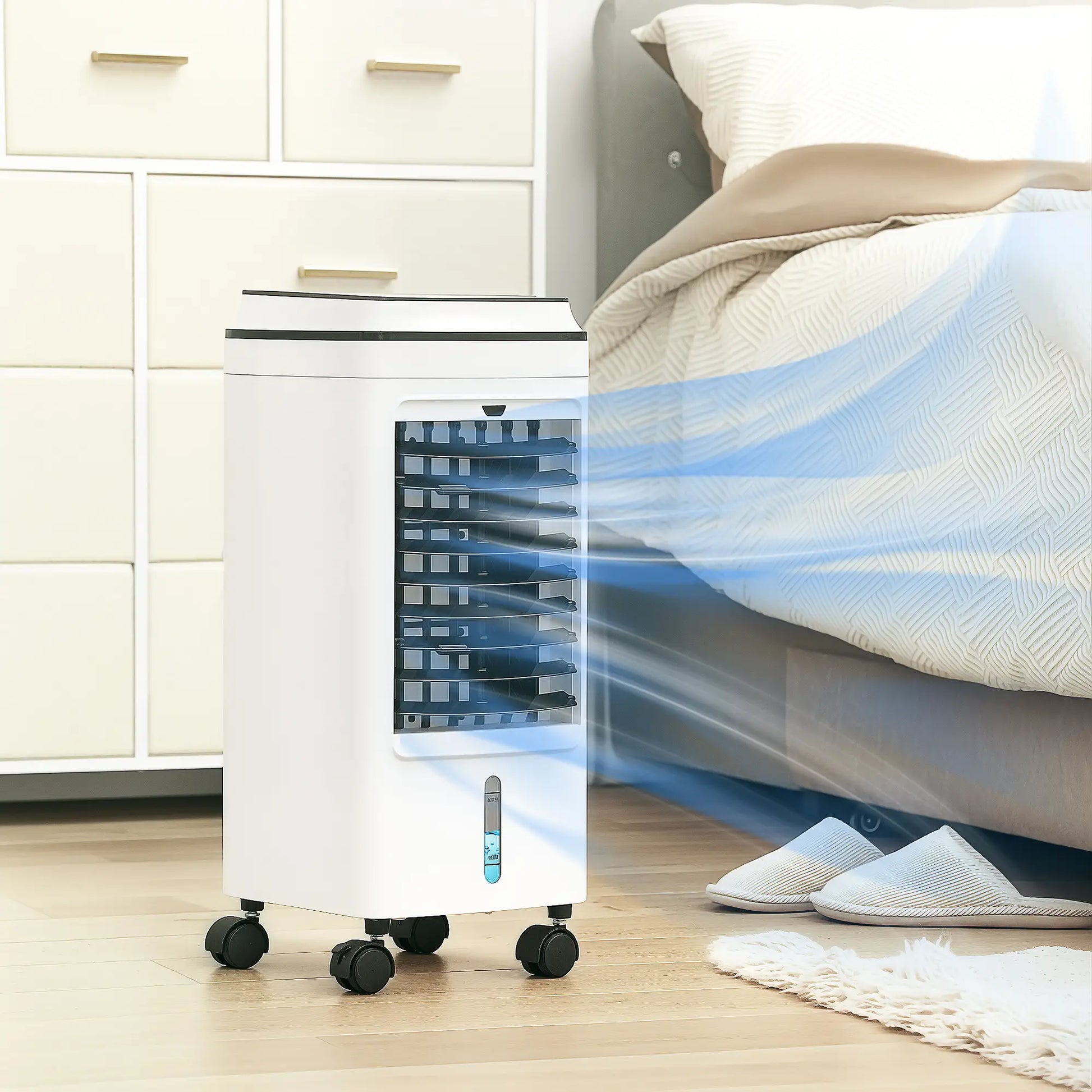 Nancy's Concorezzo Ventilator - Airconditioner - Luchtbevochtiger - 3-in-1 design - Wit