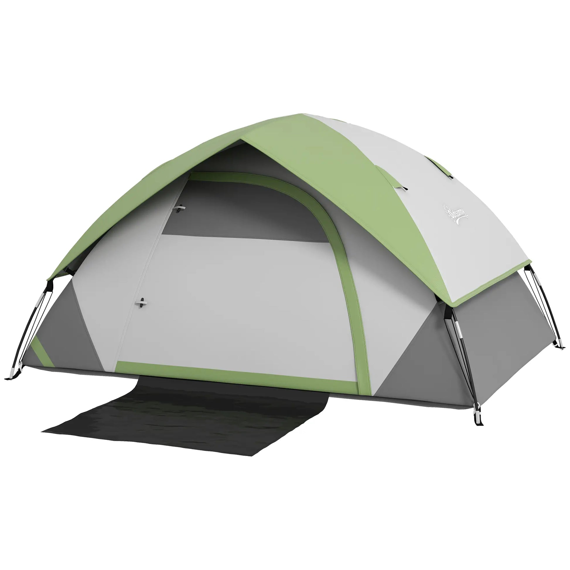 Nancy's Gattatico Kampeertent - Campingtent - 2-Persoons - Waterafstotend - Groen - 210 x 150 x 110 cm