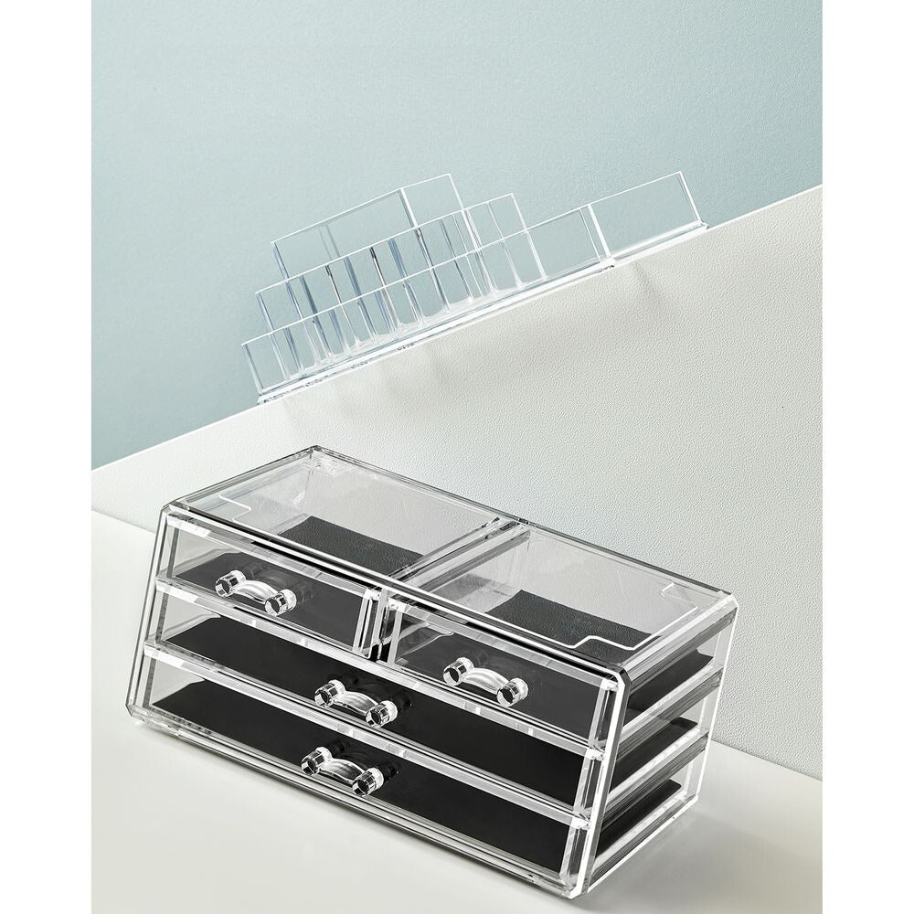 Nancy's Glossop Make-up organizer - Make-up opberger - Transparant - 23,5 x 14 x 18,7 cm