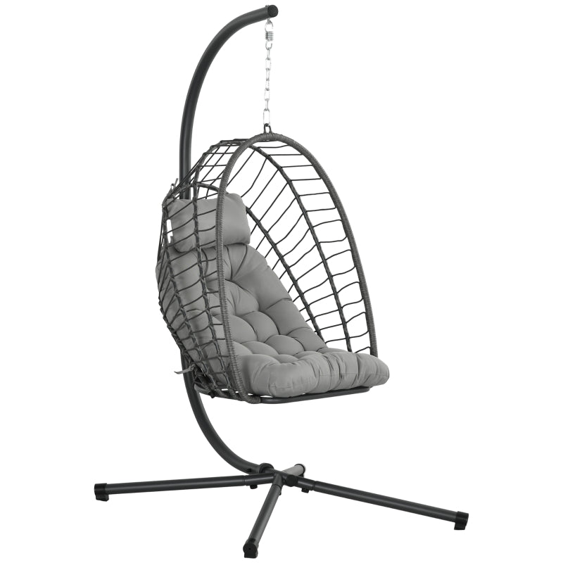 Nancy's Eggie Lounge Chair - Hanging Chair - Rocking Chair - Gray
