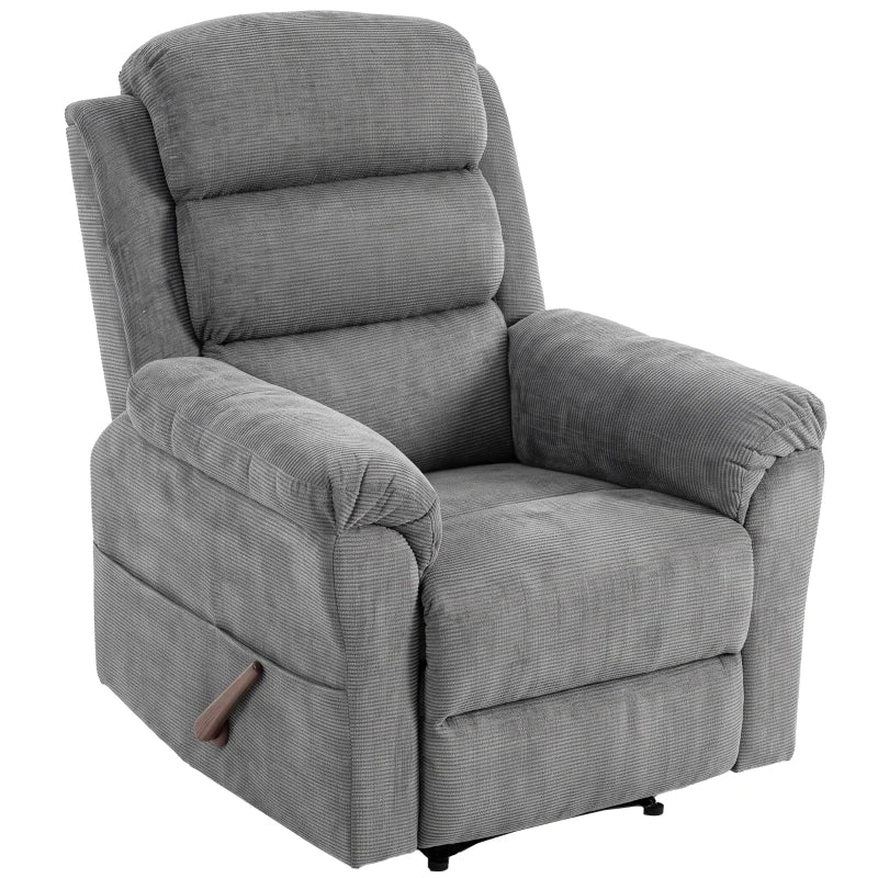Nancy's Taviano Massagestoel - Massagefauteuil - Relaxfauteuil - Trilmassage en warmte - Grijs - Chenille look