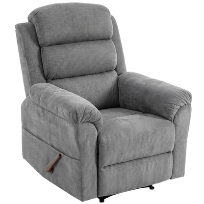 Nancy's Taviano Massagestoel - Massagefauteuil - Relaxfauteuil - Trilmassage en warmte - Grijs - Chenille look