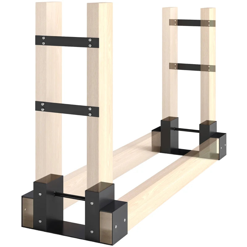 Nancy's Mormanno Haardhout Opslag - Houtopslag - Brandhoutopslag - Haardhoutrek - Zwart - Staal