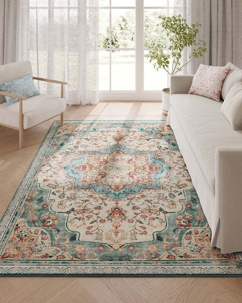 Nancy's Groscavallo Vloerkleed - Tapijt - Aquamarijnblauw - 200 x 140 cm