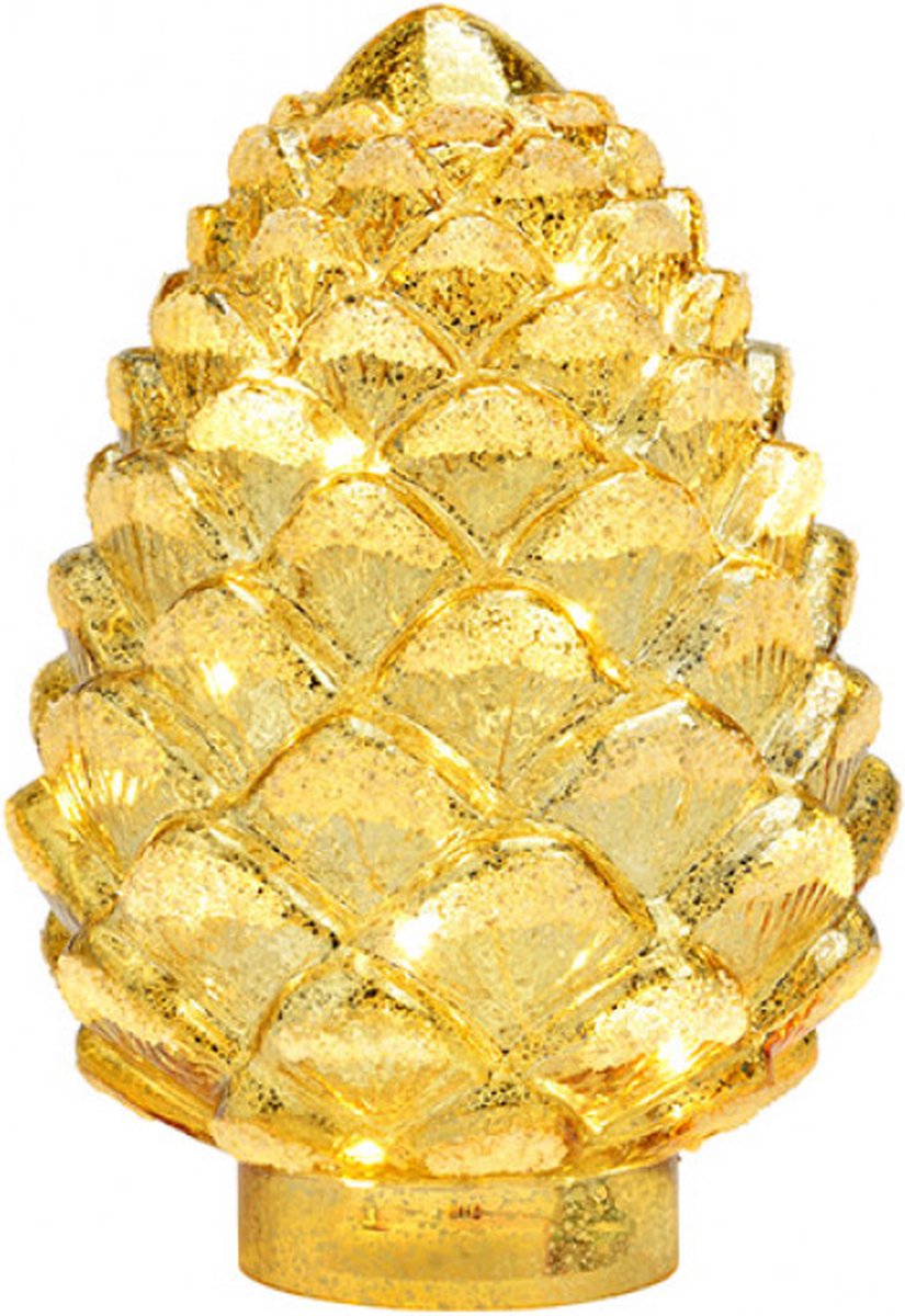 Kristmar Glass pine cone with LED lighting
