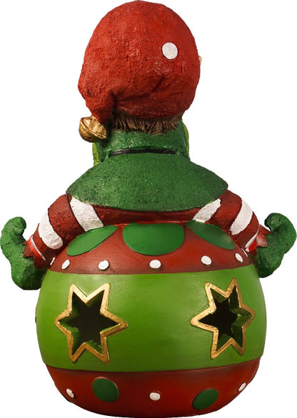 Kristmar Christmas elf with LED lighting Green