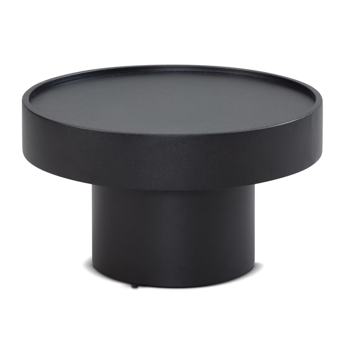 Nancy's Tubre Salontafel - Koffietafel - Bijzettafel - Rond - Zwart - Staal - ± 60 x 60 x 35 cm
