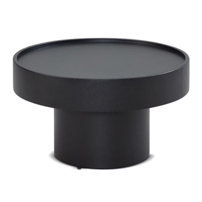 Nancy's Tubre Salontafel - Koffietafel - Bijzettafel - Rond - Zwart - Staal - ± 60 x 60 x 35 cm