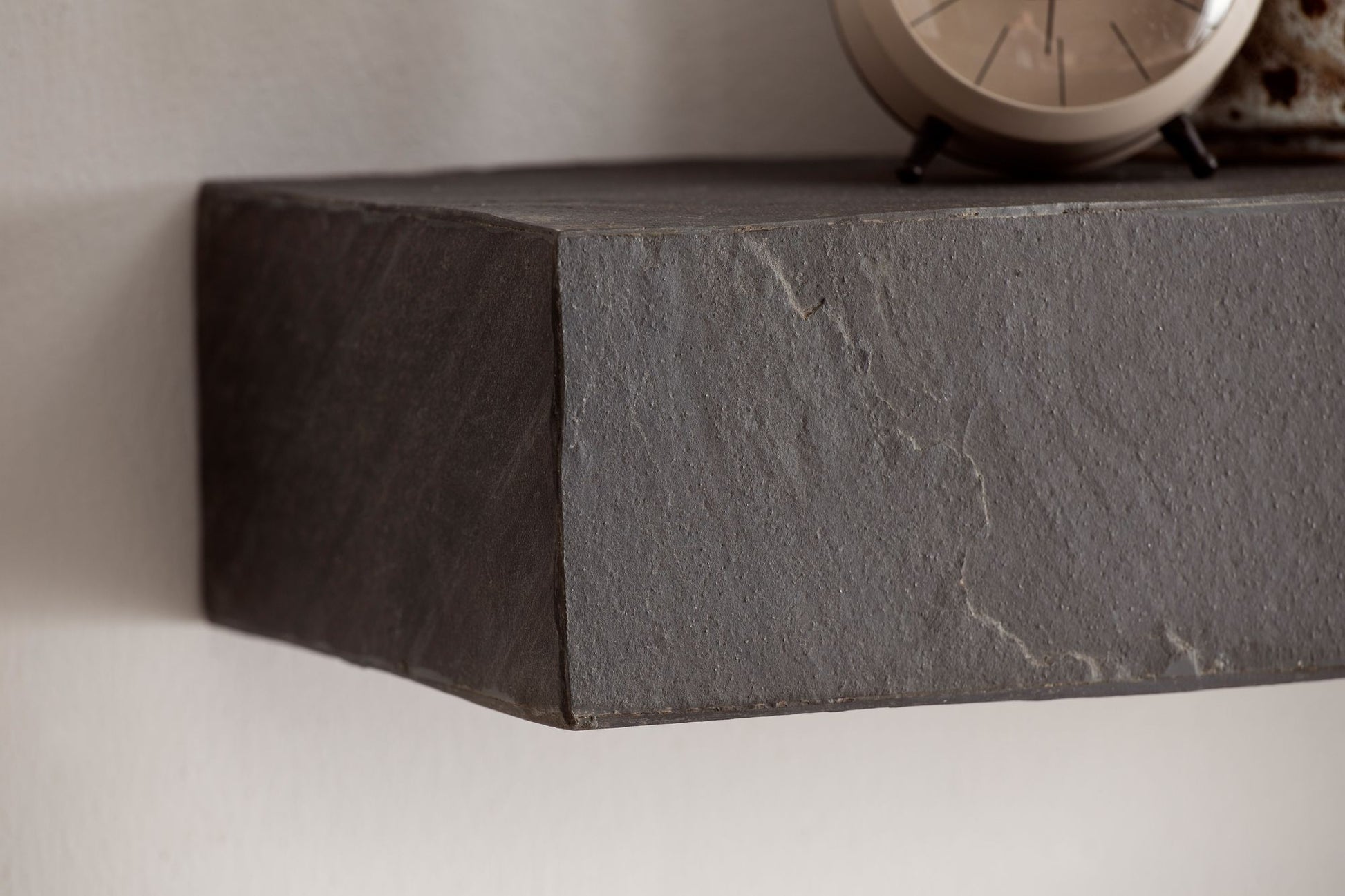 Nancy's Cidadelhe Wandplank - Wandrek - Zwevende Plank - Antraciet - Mangohout - 120 x 20 x 10 cm
