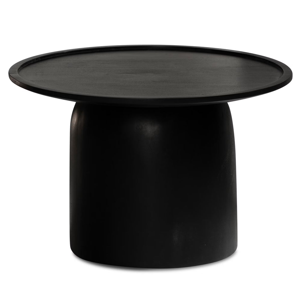Nancy's Turate Salontafel - Koffietafel - Bijzettafel - Zwart - Massief Mangohout - 60 x 60 x 40 cm