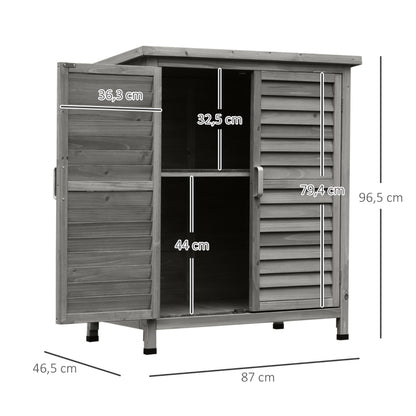 Nancy's Hove Garden cupboard - Shed - Storage shed - Gray - Pine wood