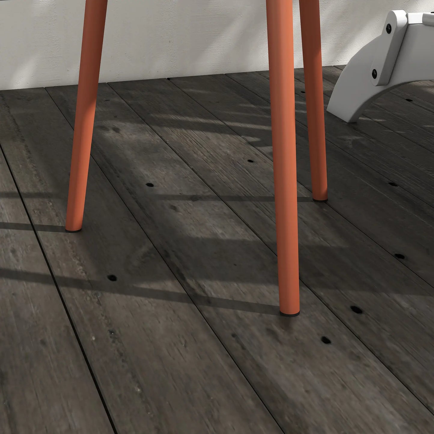 Nancy's Cimolais Balkontafel - Buitentafel - Bijzettafel voor buiten - Rood - Staal - Ø40 x 50 cm