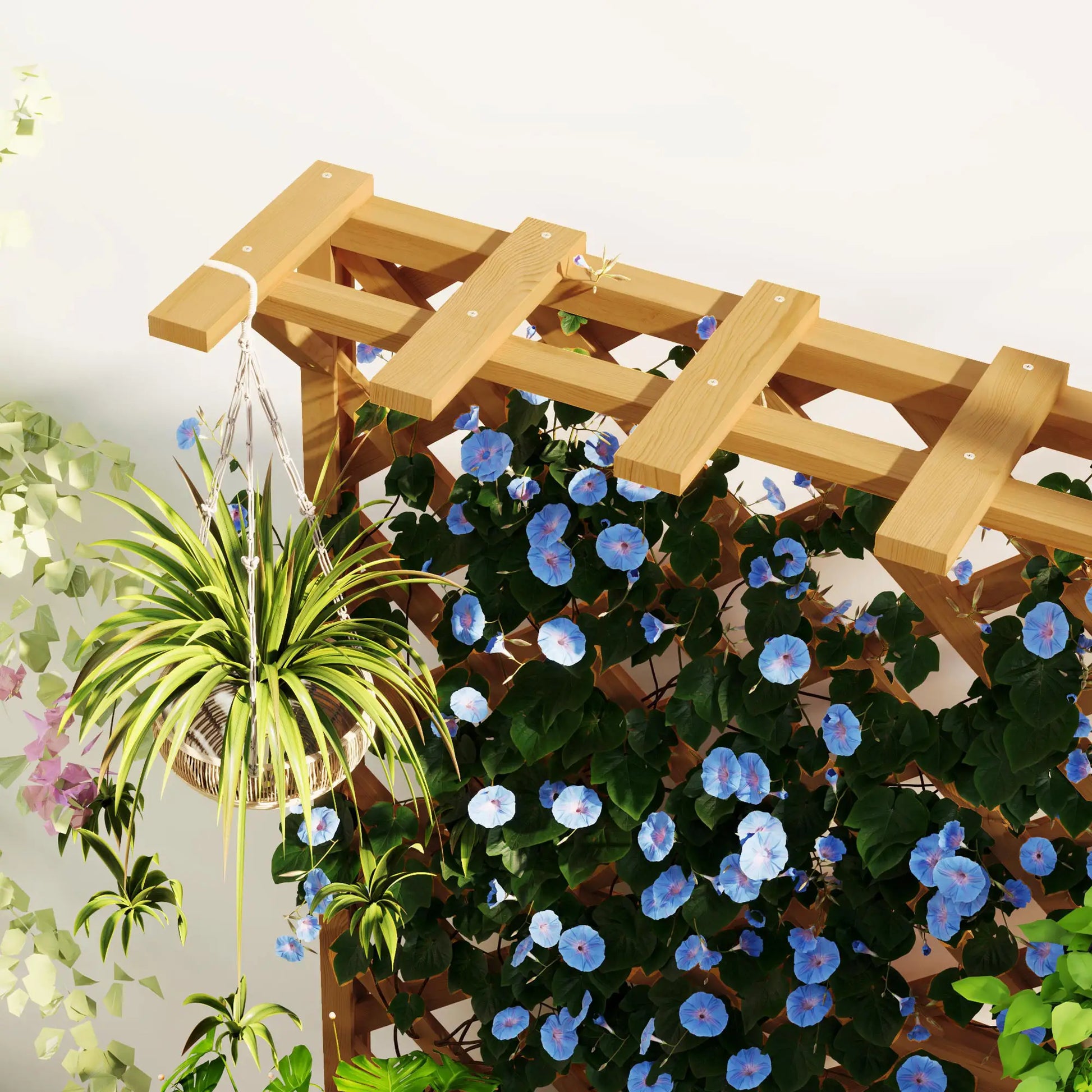 Nancy's Chiusi Plantenbak - Plantenrek - Plantenbed - Dennenhout - ± 65 x 35 x 120 cm