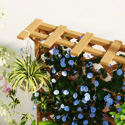 Nancy's Chiusi Plantenbak - Plantenrek - Plantenbed - Dennenhout - ± 65 x 35 x 120 cm