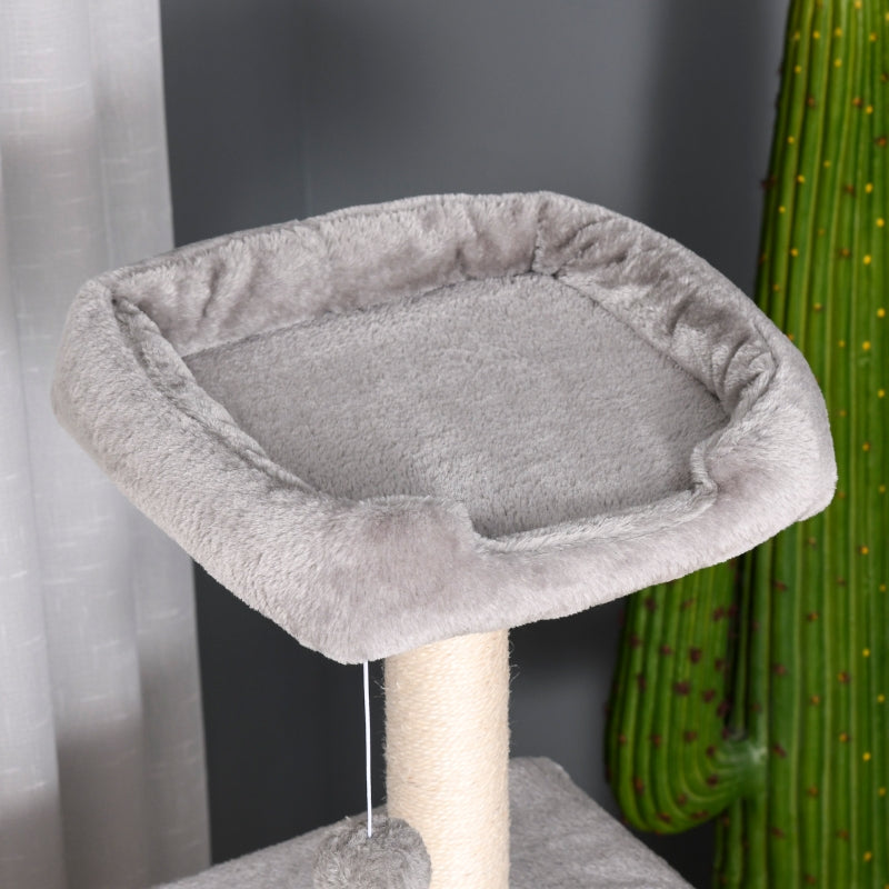 Nancy's Kapaa Krabpaal - Kattengrot - Zachte Ladder - MDF - Grijs/Beige - 50 x 40 x 120 cm