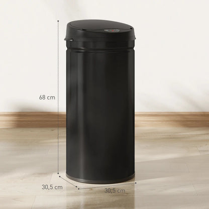 Nancy's Moie Sensor Prullenbak - Sensor Afvalbak - Automatische Prullenbak - Zwart - 42 Liter