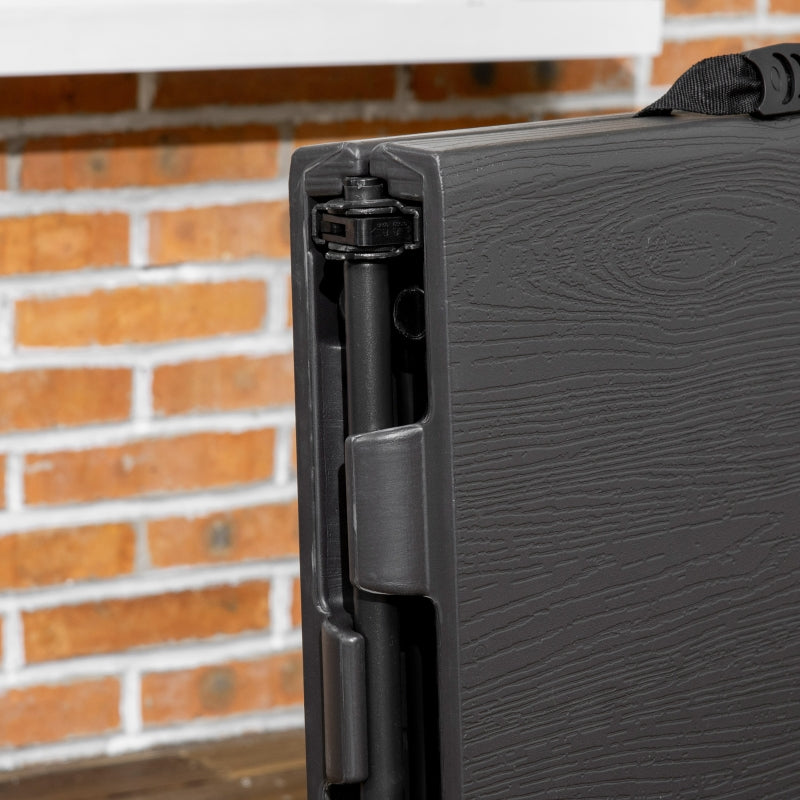 Nancy's Trevino Picknicktafel - Campingtafel - Opvrouwbaar - Grijs / Zwart - ± 120 x 60 x 75 cm