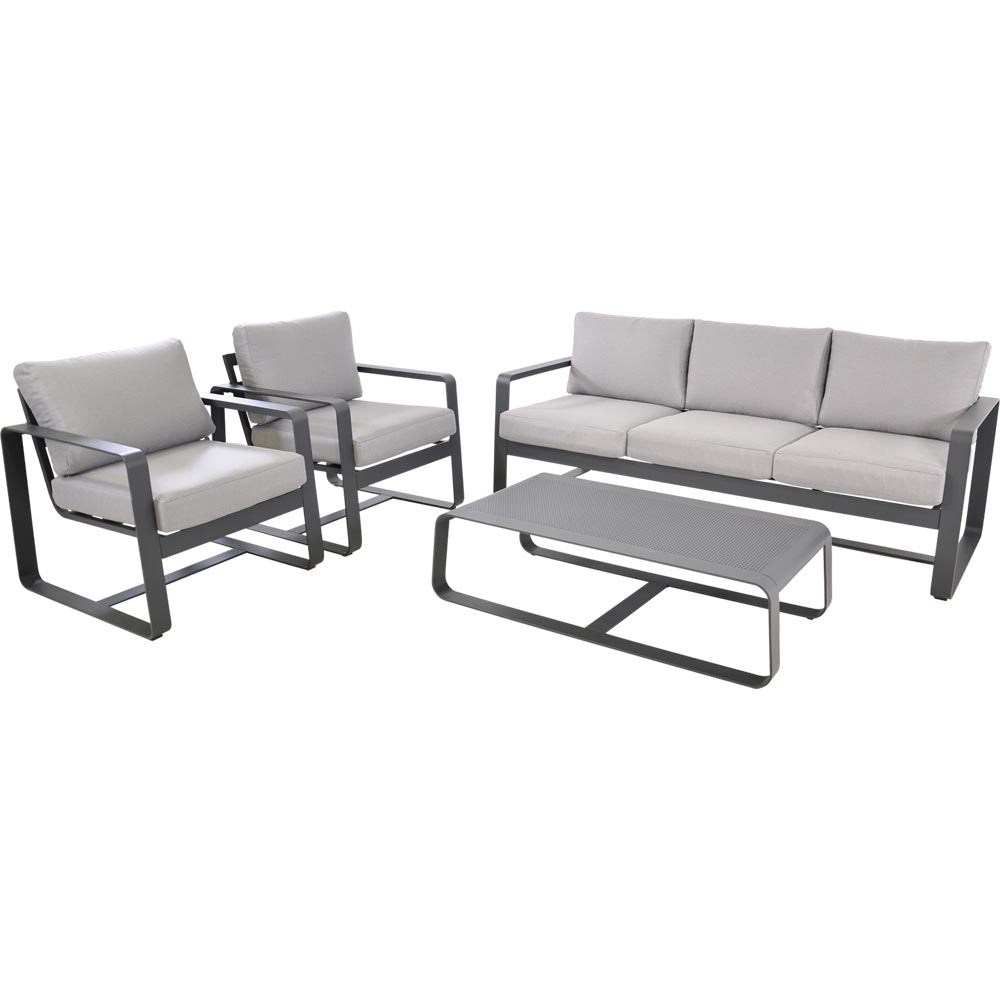 Nancy's Shipley Loungeset - Tuin set - Loungebank - 4-delige Lounge set