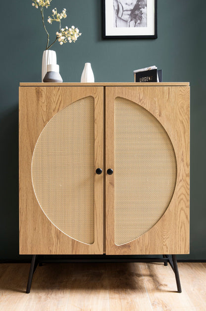 Nancy's Meimoa Commode - Opbergkast - Sideboard - Dressoir - Polyrattan - ± 80 x 40 x 100 cm