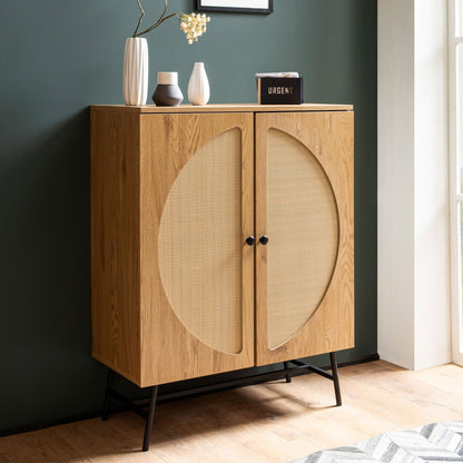 Nancy's Meimoa Commode - Opbergkast - Sideboard - Dressoir - Polyrattan - ± 80 x 40 x 100 cm