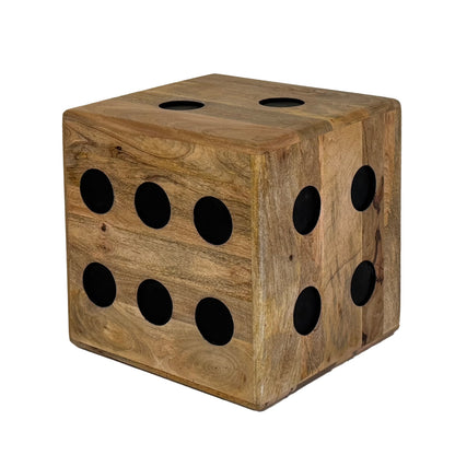 Nancy's Mombarcaro Bijzettafel vierkant - Salontafel - Koffietafel - Massief Mangohout - ± 40 x 40 x 40 cm