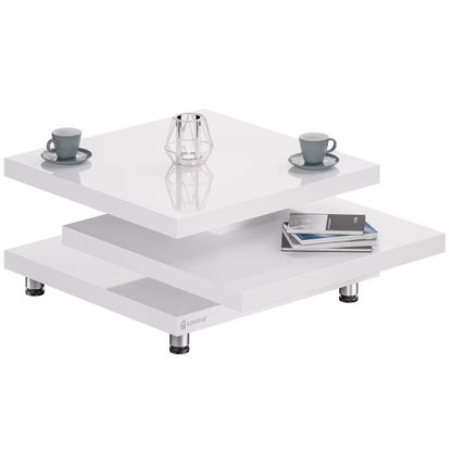 Nancy's Haddon Heights Salontafel - Modern - Veelzijdig - Hoogglans Afwerking - 60 x 60 x 31 cm