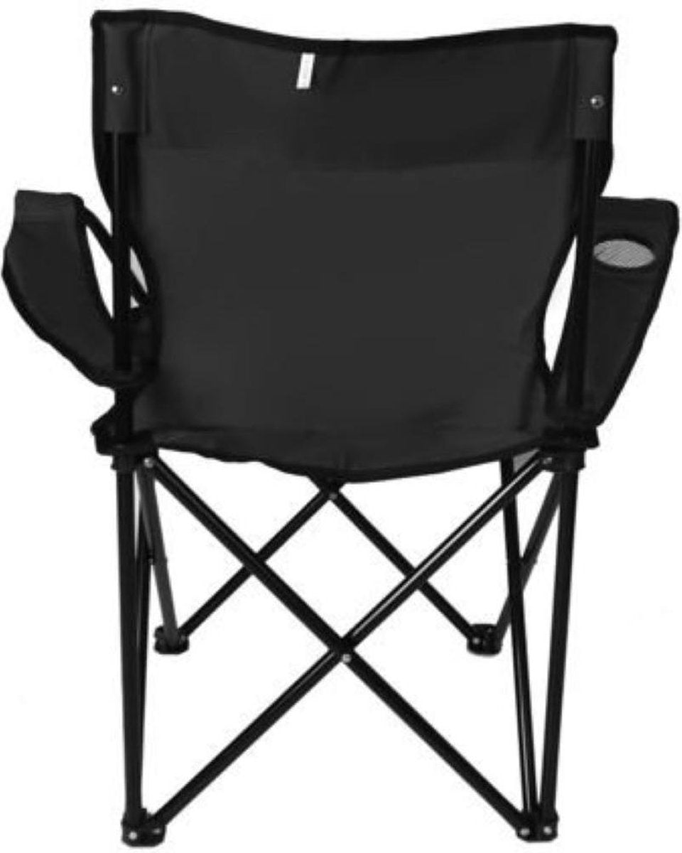 EASTWALL Chaise de camping pliante Noir