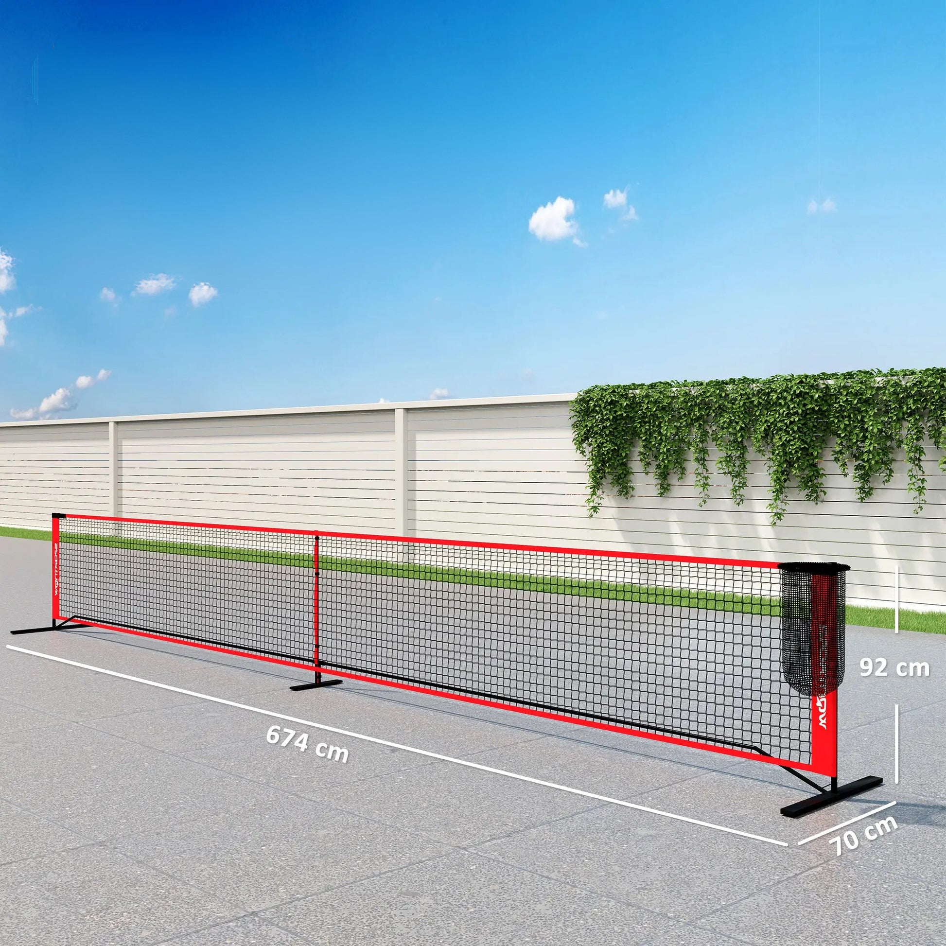 Nancy's Edolo Badminton Set - Speelset - Draagbaar - Rood / Zwart / Geel - ± 675 x 70 x 90 cm