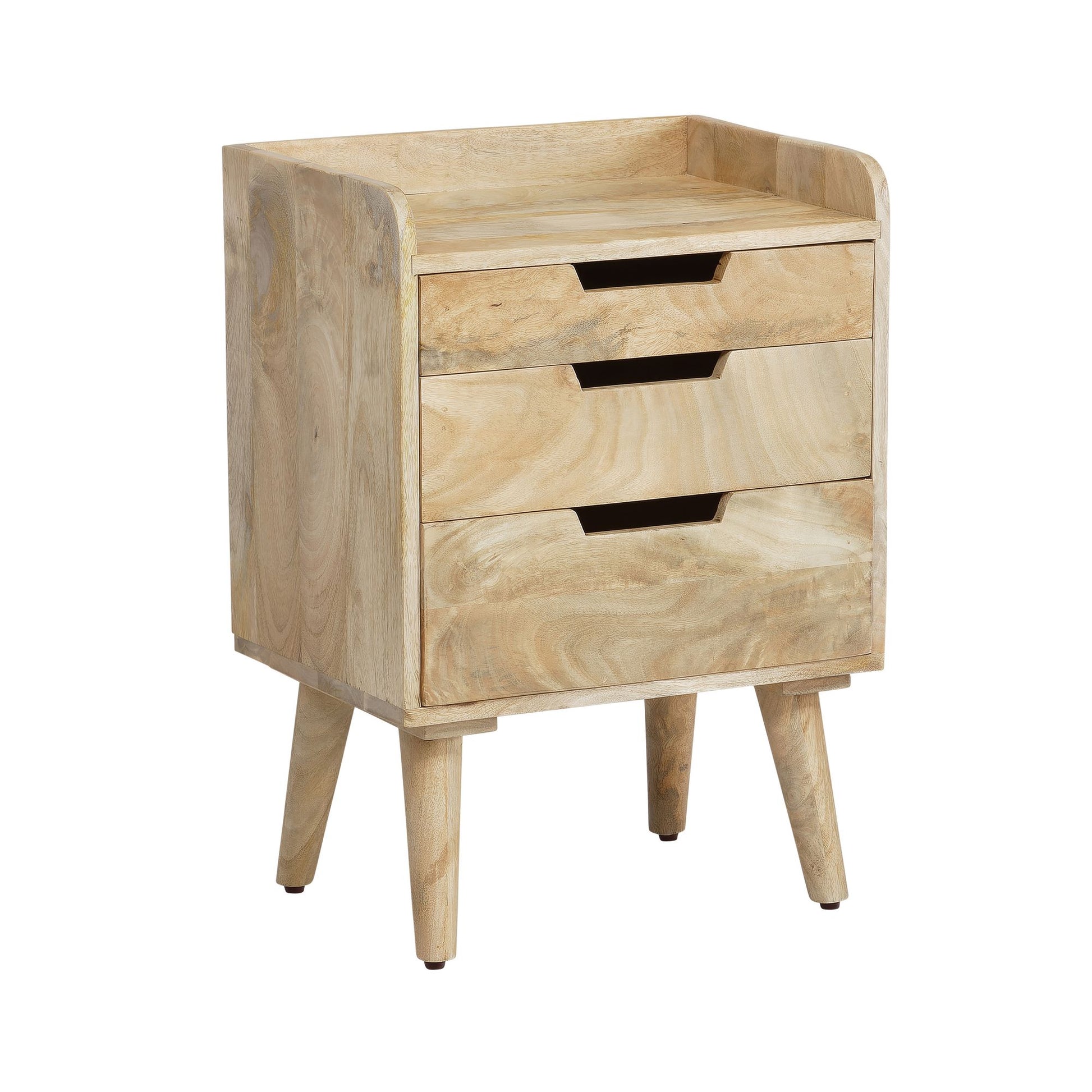 Nancy's Aranhas Nachtkastje met lades - Massief Mangohout - ± 45 x 60 x 30 cm