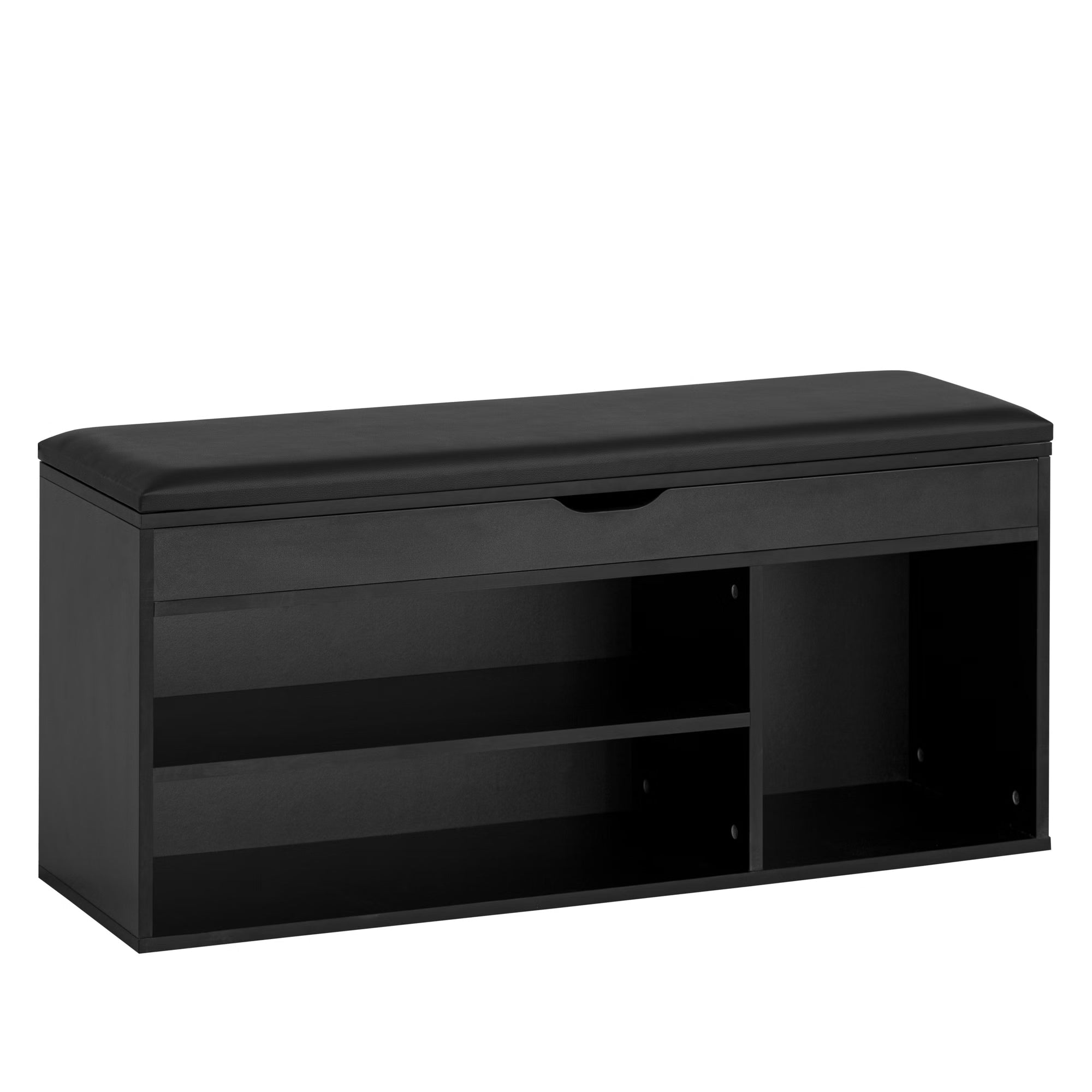 Nancy's Monrupino Bankje - Zitbankje - Gangbankje - Opbergbank - Zwart - ± 105 x 30 x 50 cm
