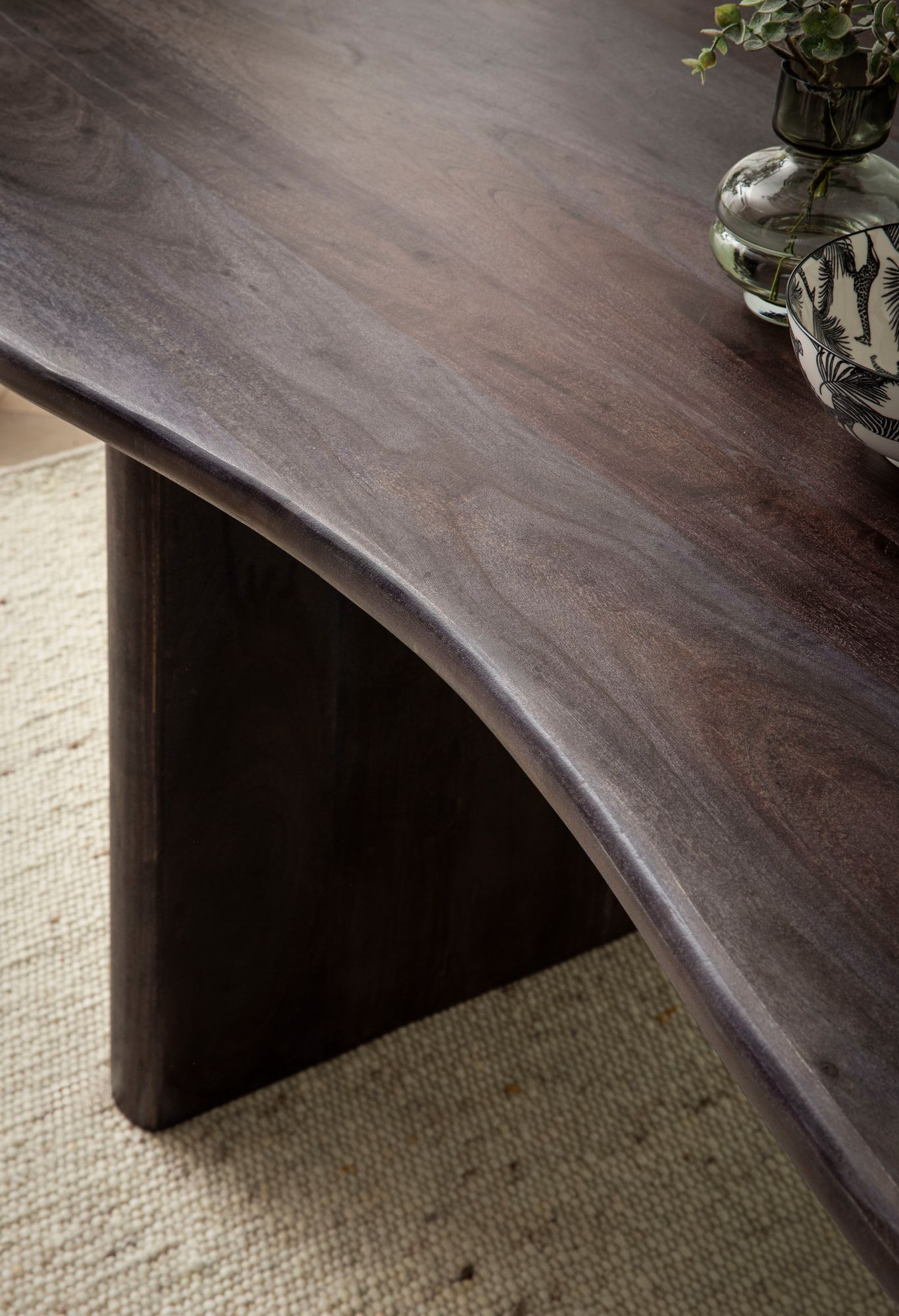Nancy's Covelinhas Eettafel Ovaal - Eetkamertafel - Keukentafel - Warm Donkerbruin - Massief Acaciahout - 180 x 90 x 75 cm