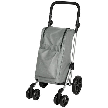 Nancy's Nettuno Boodschappentrolley - Boodschappenwagen - Boodschappenkar - Grijs - 46 Liter