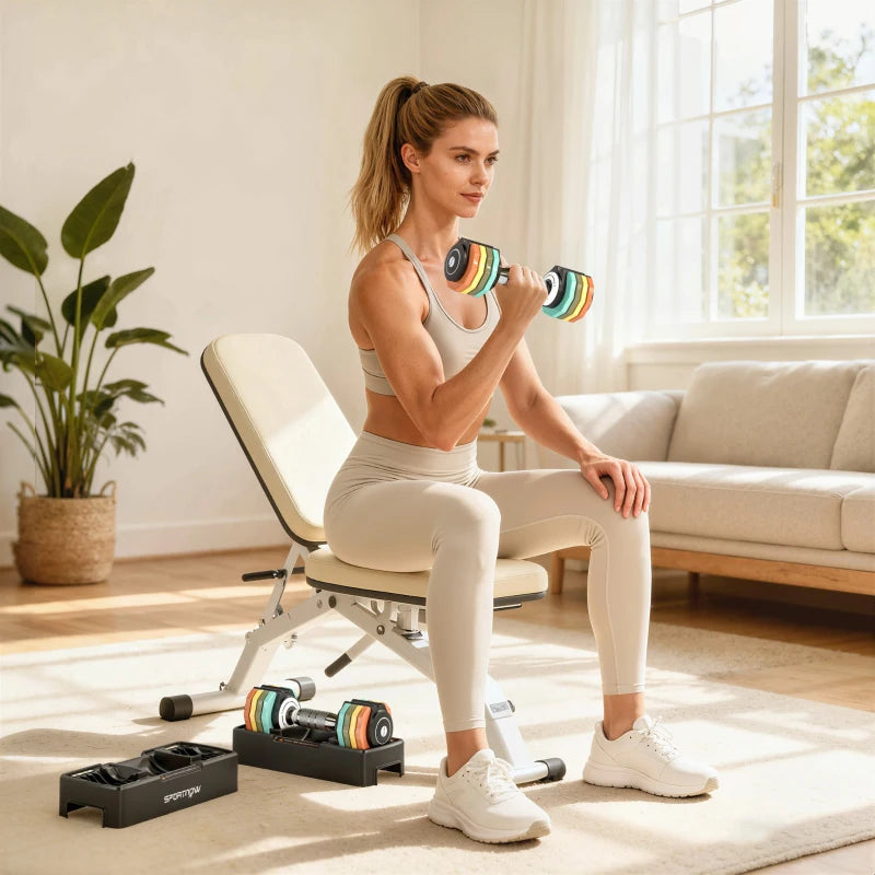 Nancy's Racconigi Dumbbells Set - Verstelbare Halterset - Verstelbare gewichten - Gesmeed Staal