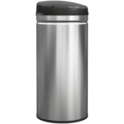 Nancy's Moie Sensor Prullenbak - Sensor Afvalbak - Automatische Prullenbak - Zilver/ Zwart - 42 Liter