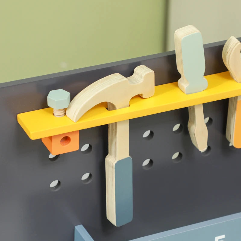 Nancy's Boris Speelwerkbank - Gereedschapsset voor Kinderen - Kinderwerkbank - Inclusief Accessoires - Lichtblauw