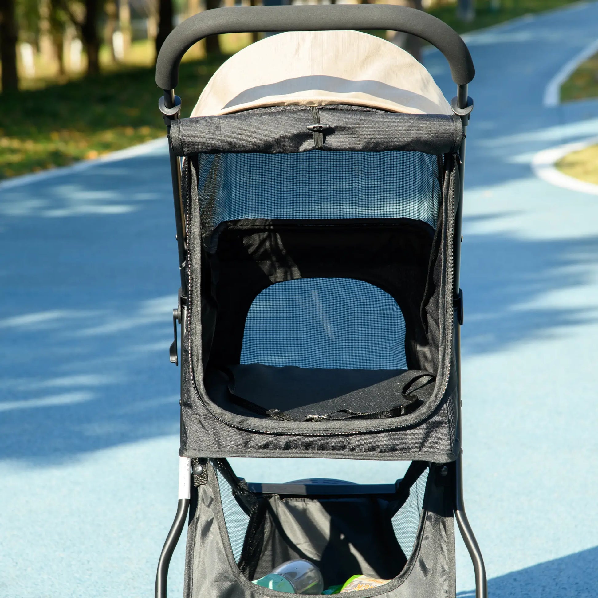 Nancy's Collepietro Reiswagen voor Huisdieren - Hondenbuggy - Kattenbuggy - Khaki