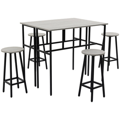 Nancy's Leeds Bartafelset - Bar Set - 6-delige Set - Grijs / Zwart