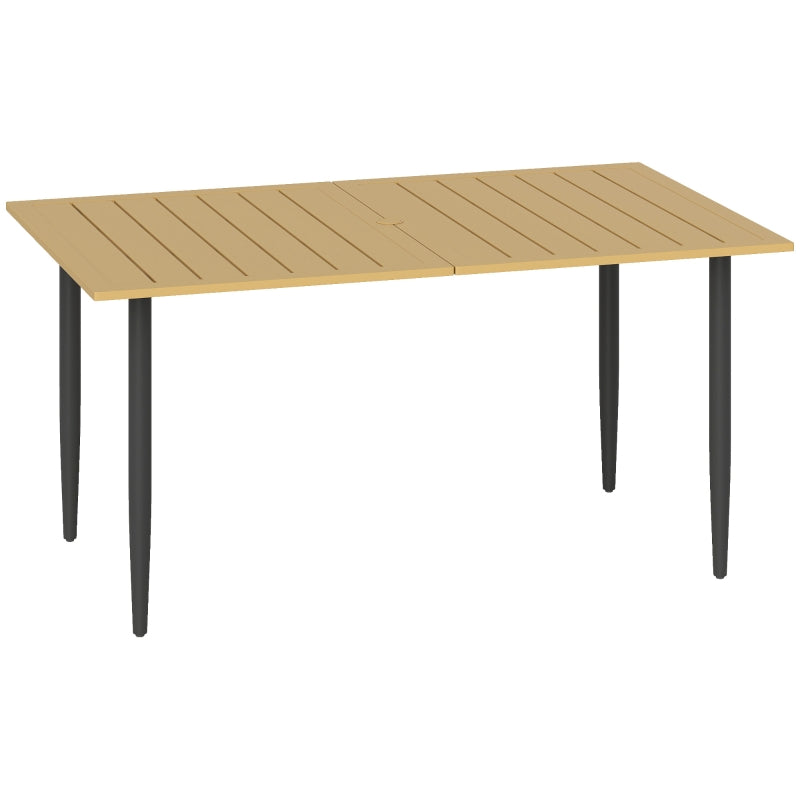 Nancy's Silandro Tuintafel - Eettafel voor buiten - Buitentafel - Bruin - ± 150 x 90 x 75 cm