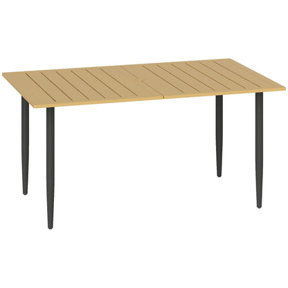 Nancy's Silandro Tuintafel - Eettafel voor buiten - Buitentafel - Bruin - ± 150 x 90 x 75 cm