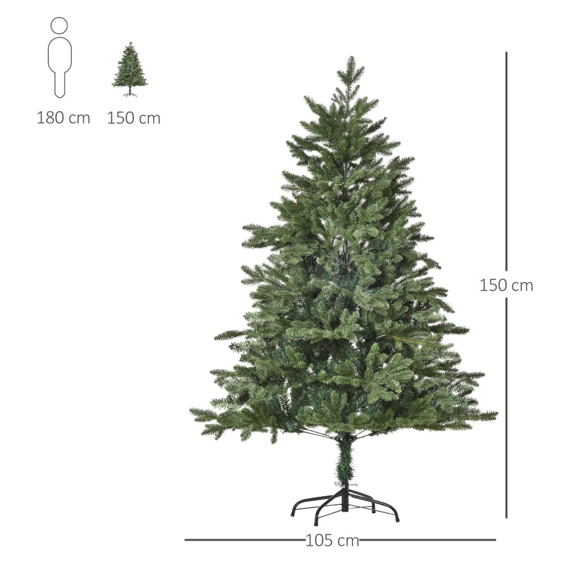 Nancy's Melton Kunstkerstboom 1,5 m PVC donkergroen Ø105 x 150 cm