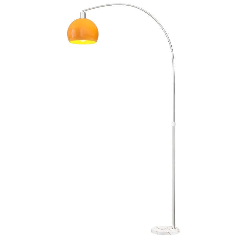 Nancy's Parghelia Vloerlamp - Staande Lamp - Wit / Oranje - Marmer