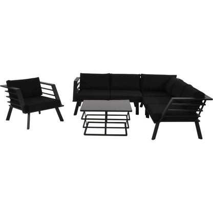 Nancy's Sollar Loungeset - Lounge hoekbank - Loungestoel - Salontael - Complete tuinset