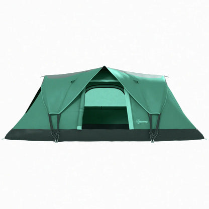 Nancy's Prestimo Kampeertent - Camping tent - Voor 5 tot 6 Personen - Groen - 455 x 230 x 180 cm