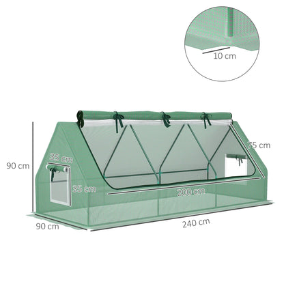 Nancy's Campinho Kweekkas - Tuinkas - Plantenkas - Groen - 240 x 90 x 90 cm
