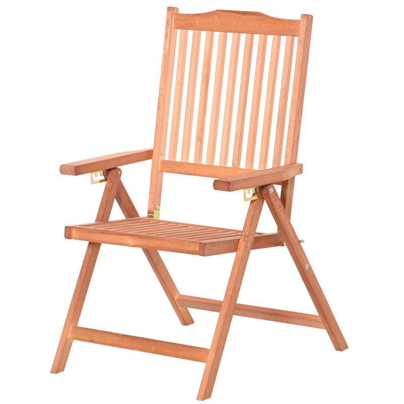 Chaise pliante Nancy's High Sand - Chaise de jardin - Ajustable - Bois d'acacia - Teck
