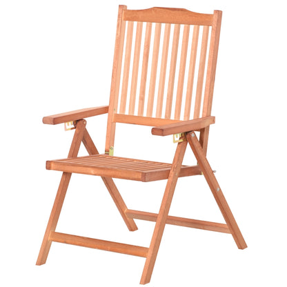 Chaise pliante Nancy's High Sand - Chaise de jardin - Ajustable - Bois d'acacia - Teck