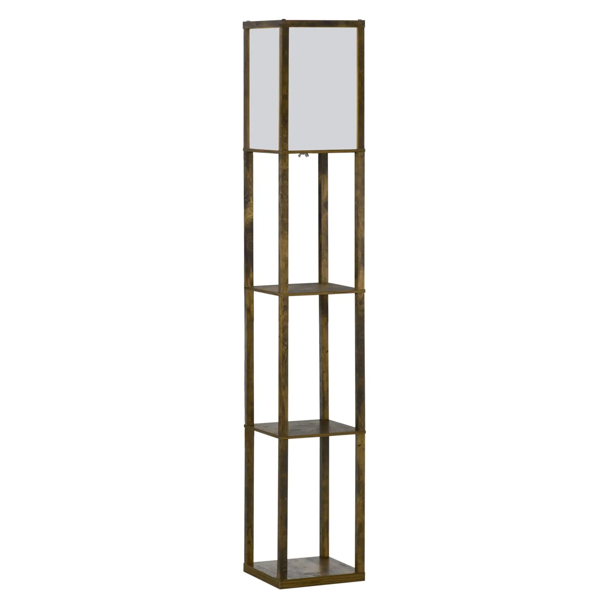 Nancy's Diano Vloerlamp - Staande Lamp - Bruin / Wit