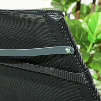 Nancy's Baila Tuinstoel - Schommelstoel voor buiten - Ligstoel - Zwart