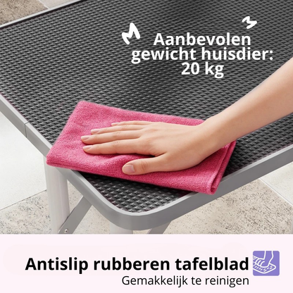 Nancy's Pontey Hondentafel - Honden trimtrafel - Hondentrimmer - Staal - ± 80 x 50 x 80 cm