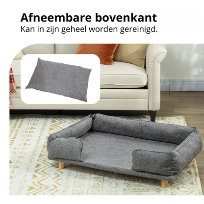 Nancy's Nurachi Hondenmand - Hondenbed - Hondenkussen - Hondensofa - Grijs - ± 95 x 65 x 25 cm